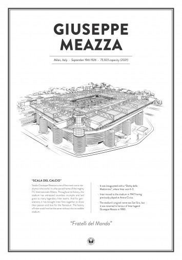 Stadium Posters by Fans Will Know: Mailand (Inter)
