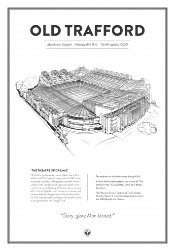 Stadium Posters by Fans Will Know: Manchester (United)