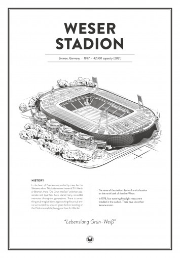 Stadium Posters by Fans Will Know: Bremen