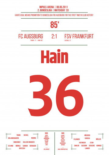 Hain vs. FSV Frankfurt - Poster