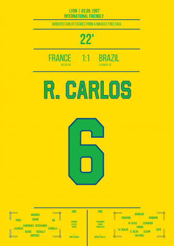 Roberto Carlos vs. France - Poster