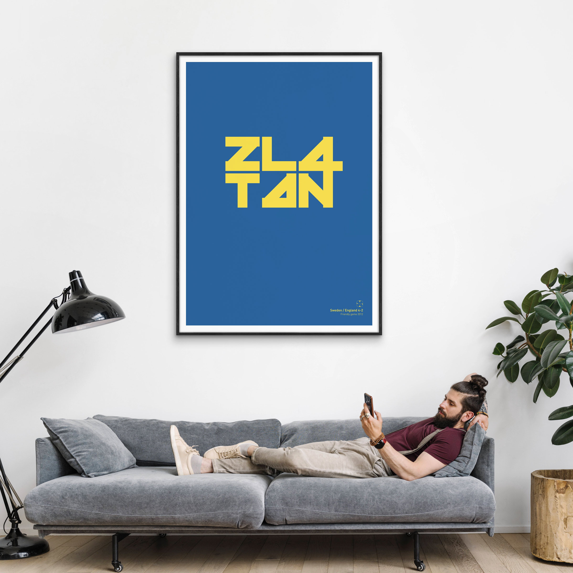 Postermotiv "Zlatan: Sweden-England 4:2" von Edouard Allegret
