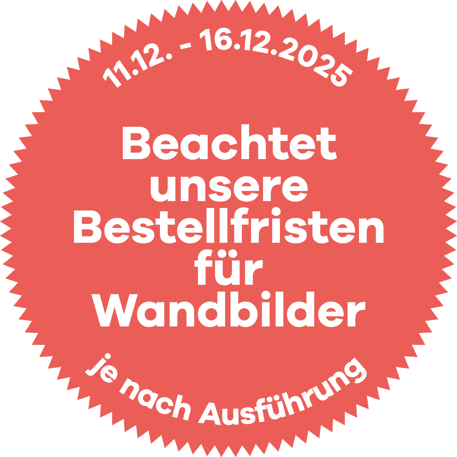 Bestellfristen für Weihnachten