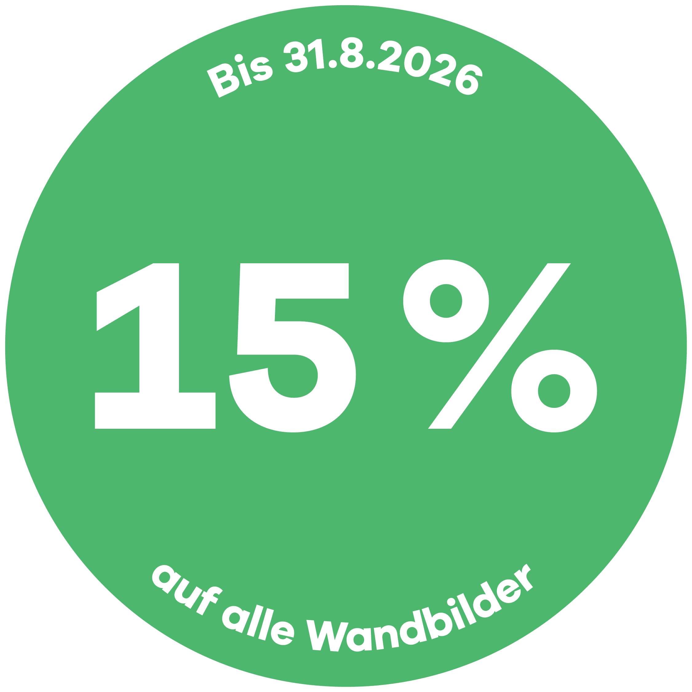 15% Wandbild-Sommer-Rabatt
