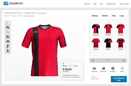 Fußball sales trikot konfigurator
